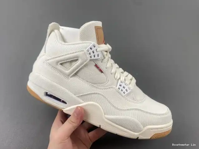 Bmlin Air 4 Jordan x AO2571-100 Levi's 'White' 0601